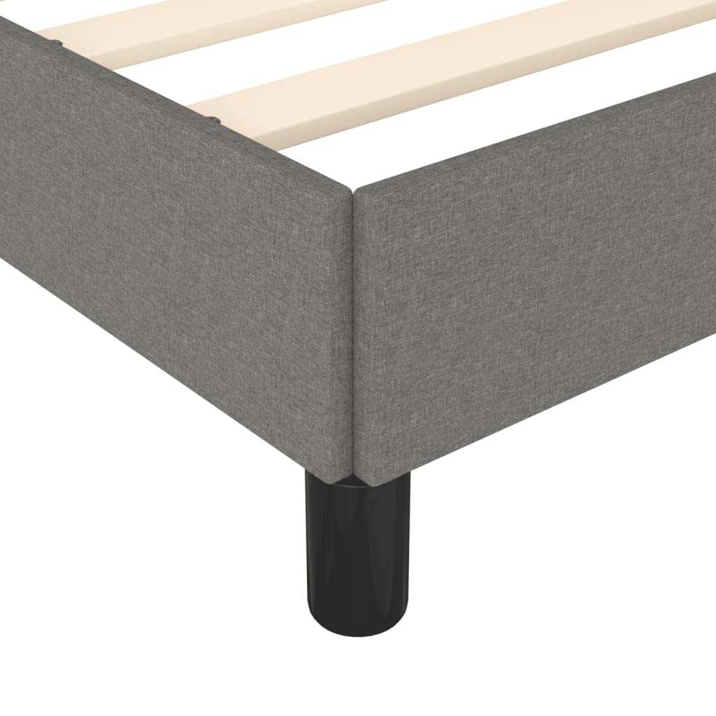 Bed Frame Without Mattress Dark Gray 76"x79.9" King Fabric
