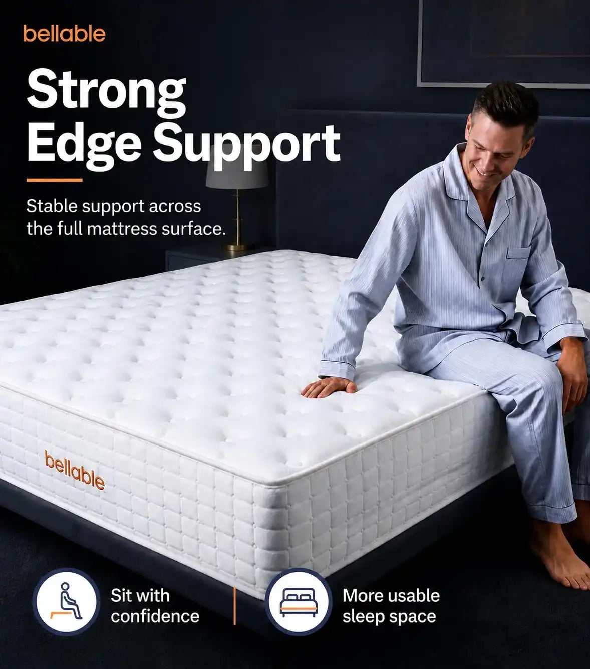 Full XL Mattress, 14 Inch Hybrid Full Mattress in a Box with Cooling Gel Memory Foam & Pocket Springs