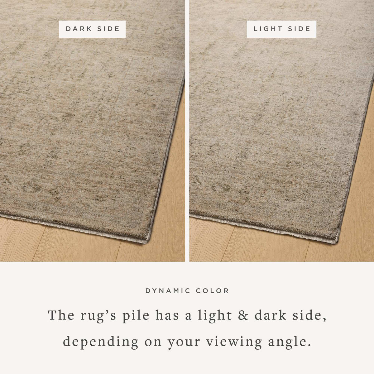 Loloi Magnolia Home Junie Oatmeal/Smoke 7'-10" x 10'-2" Area Rug