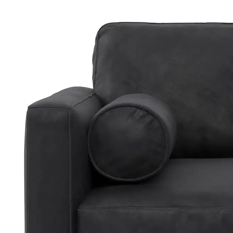 Morrison Leather Arm Chair 42" — Graphite Grey, New in Box