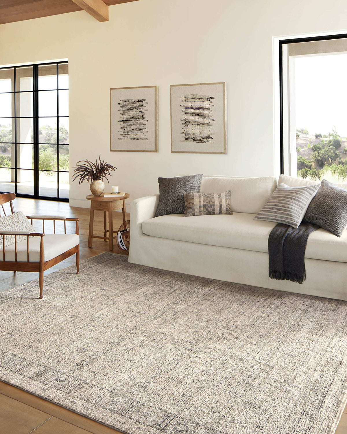 Loloi Amber Lewis Alie Collection ALE-03 Taupe/Dove 7'-10'' x 10', .13'' Pile Height, Area Rug