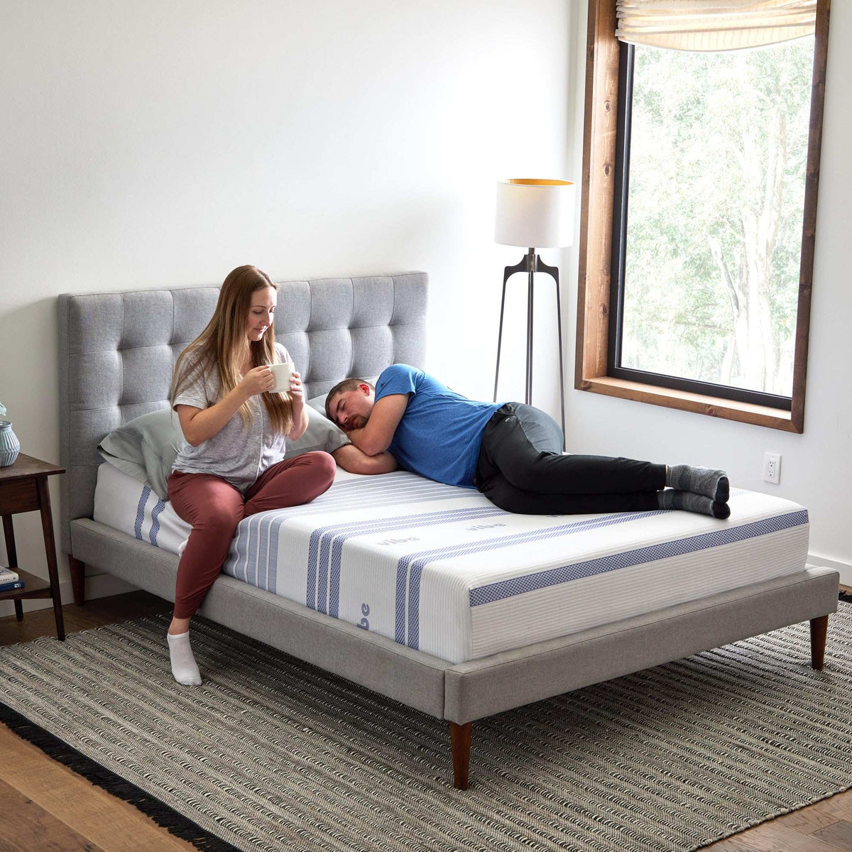 Vibe Gel Memory Foam Mattress, 12-Inch CertiPUR-US Certified Bed-in-a-Box, Full, White