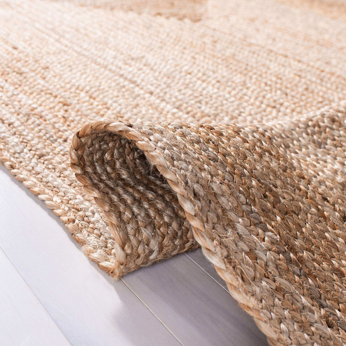 SAFAVIEH Area Rug 3x5- Cape Cod Collection - Natural Brown, Handmade Braided Flat Weave Jute (CAP252A)