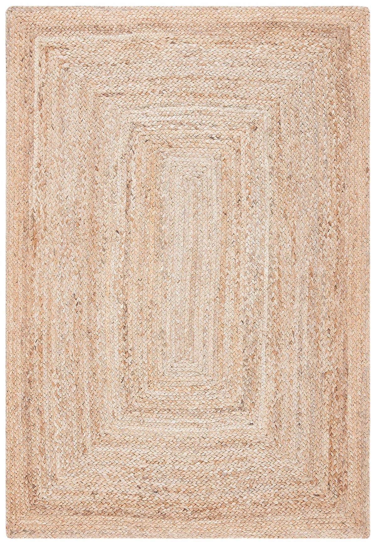SAFAVIEH Area Rug 3x5- Cape Cod Collection - Natural Brown, Handmade Braided Flat Weave Jute (CAP252A)