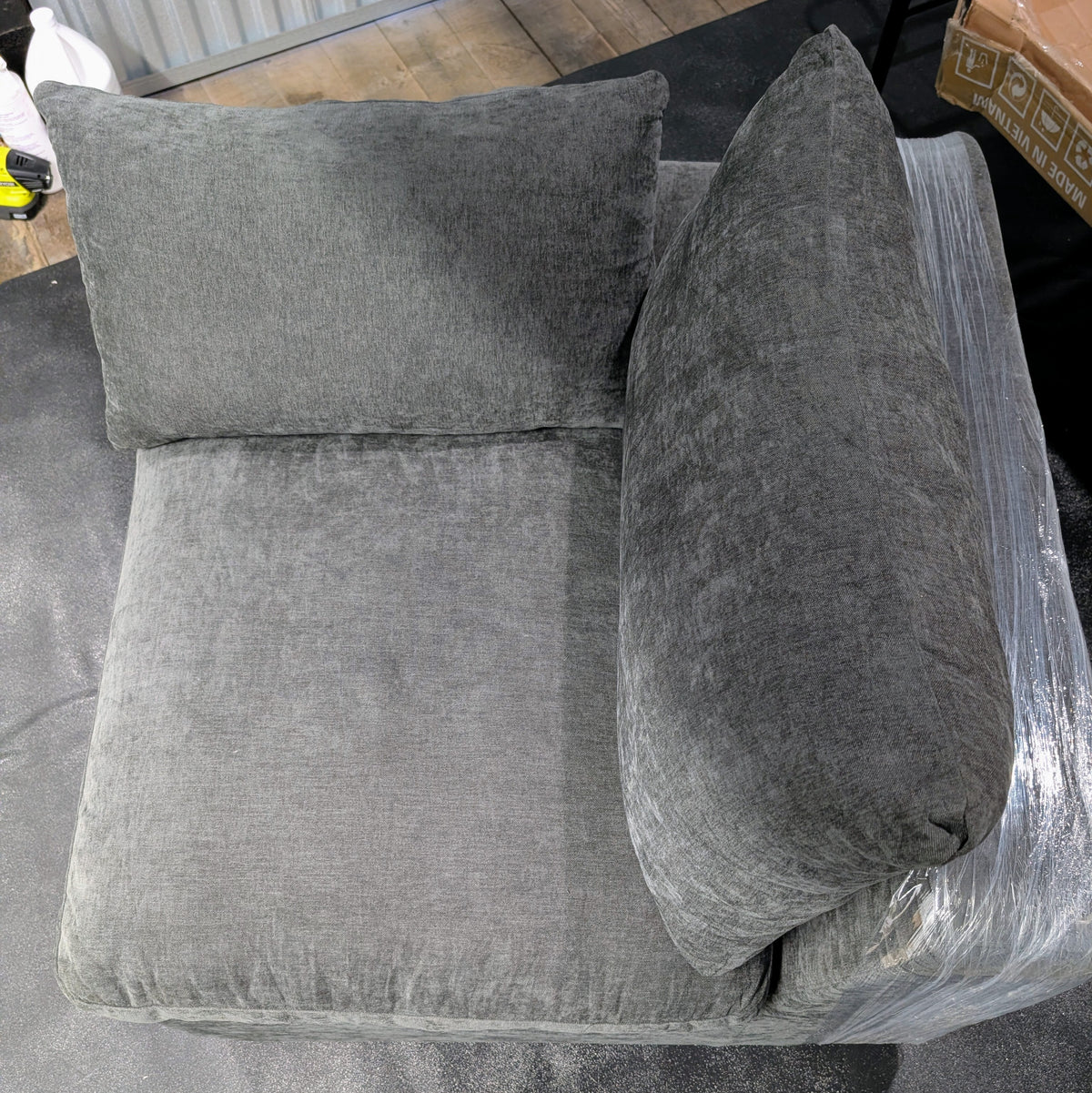 Dark Gray Boneless Lounge Chair – New Open Box