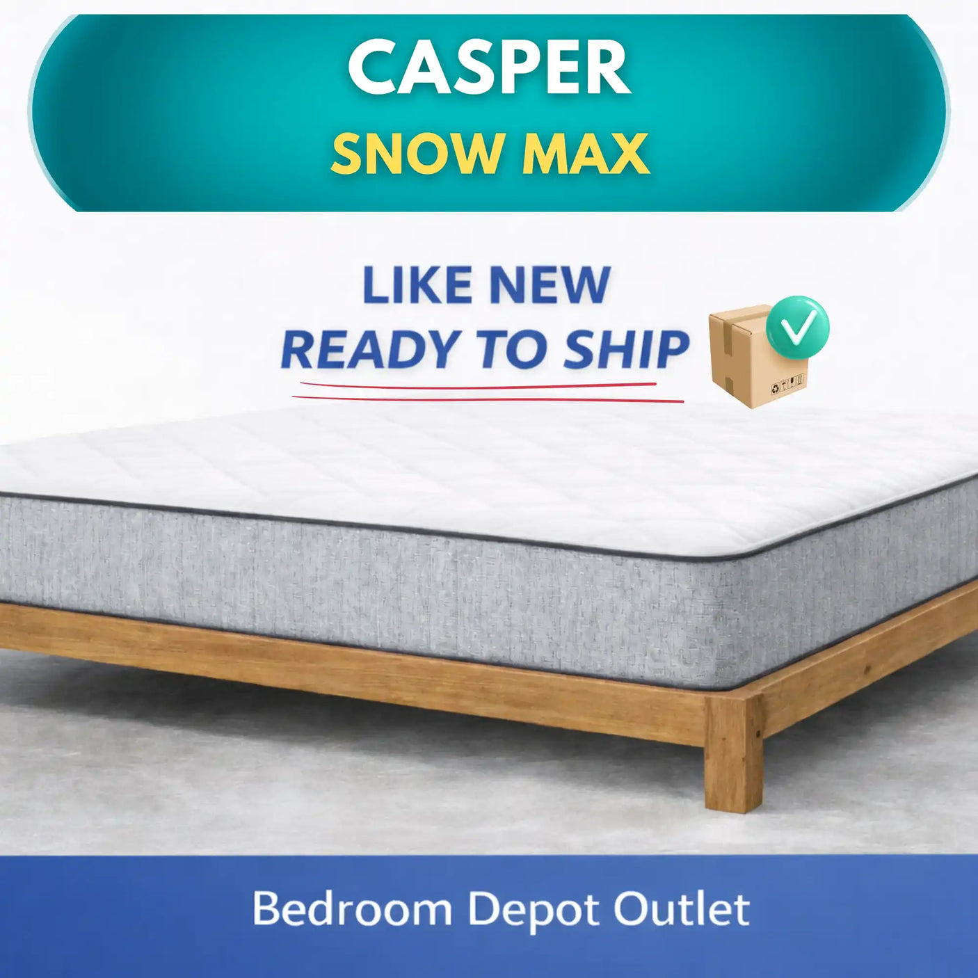 Casper Snow Max, 14" Hybrid Mattress | Recompressed, Ready to Ship