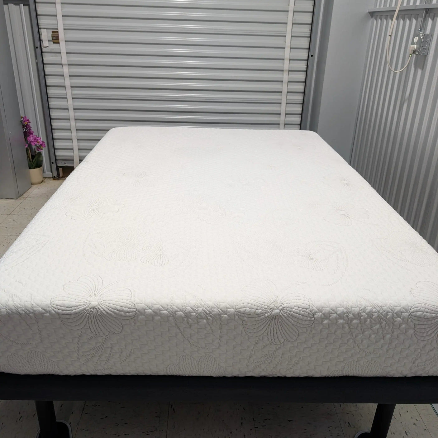 Soft Memory Foam Mattress, Floral Stitch