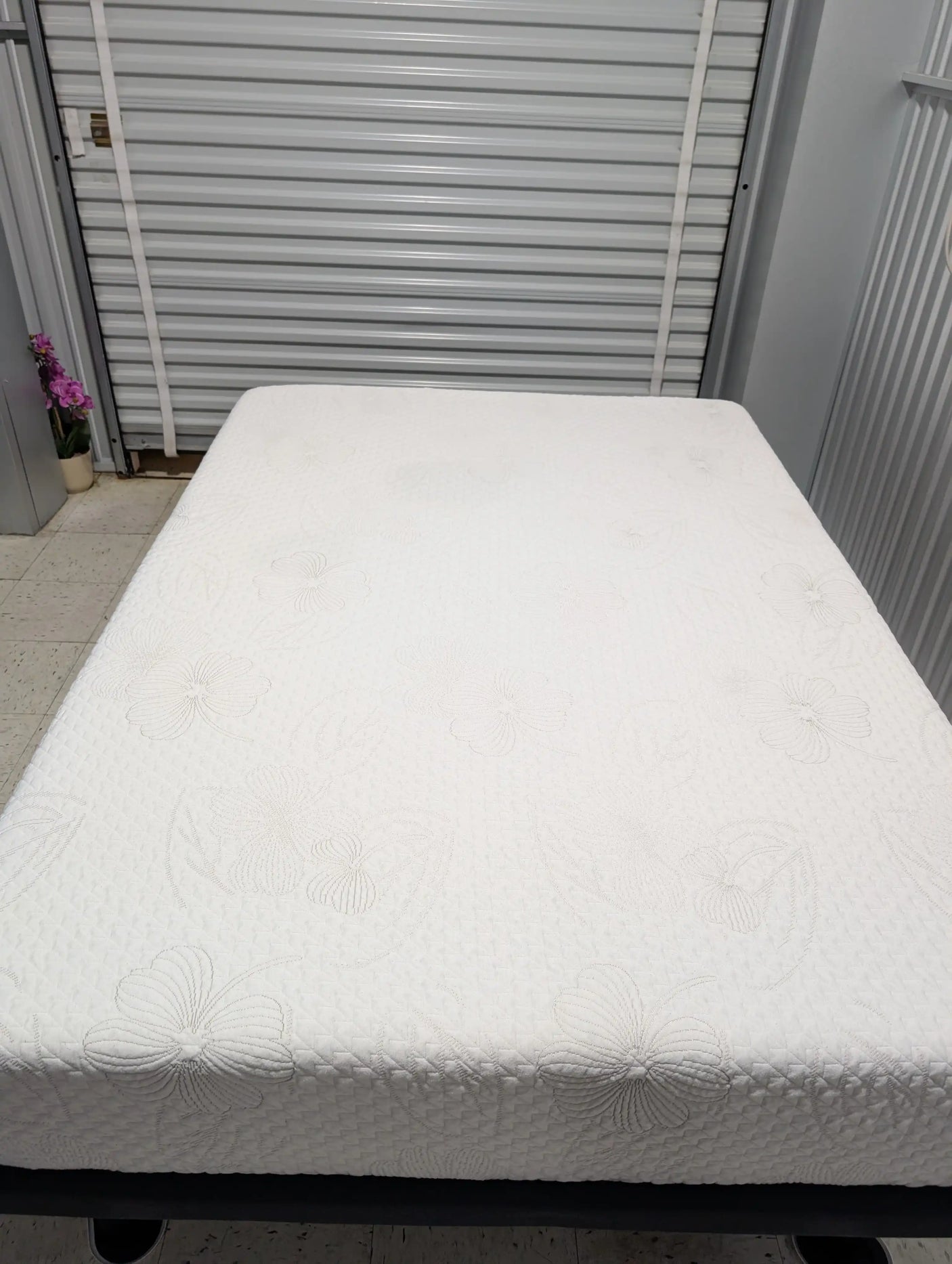 Soft Memory Foam Mattress, Floral Stitch
