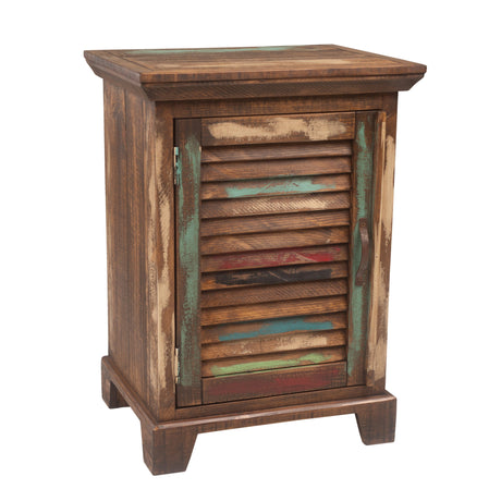 Cabana Rustic Nightstand with 1 Door