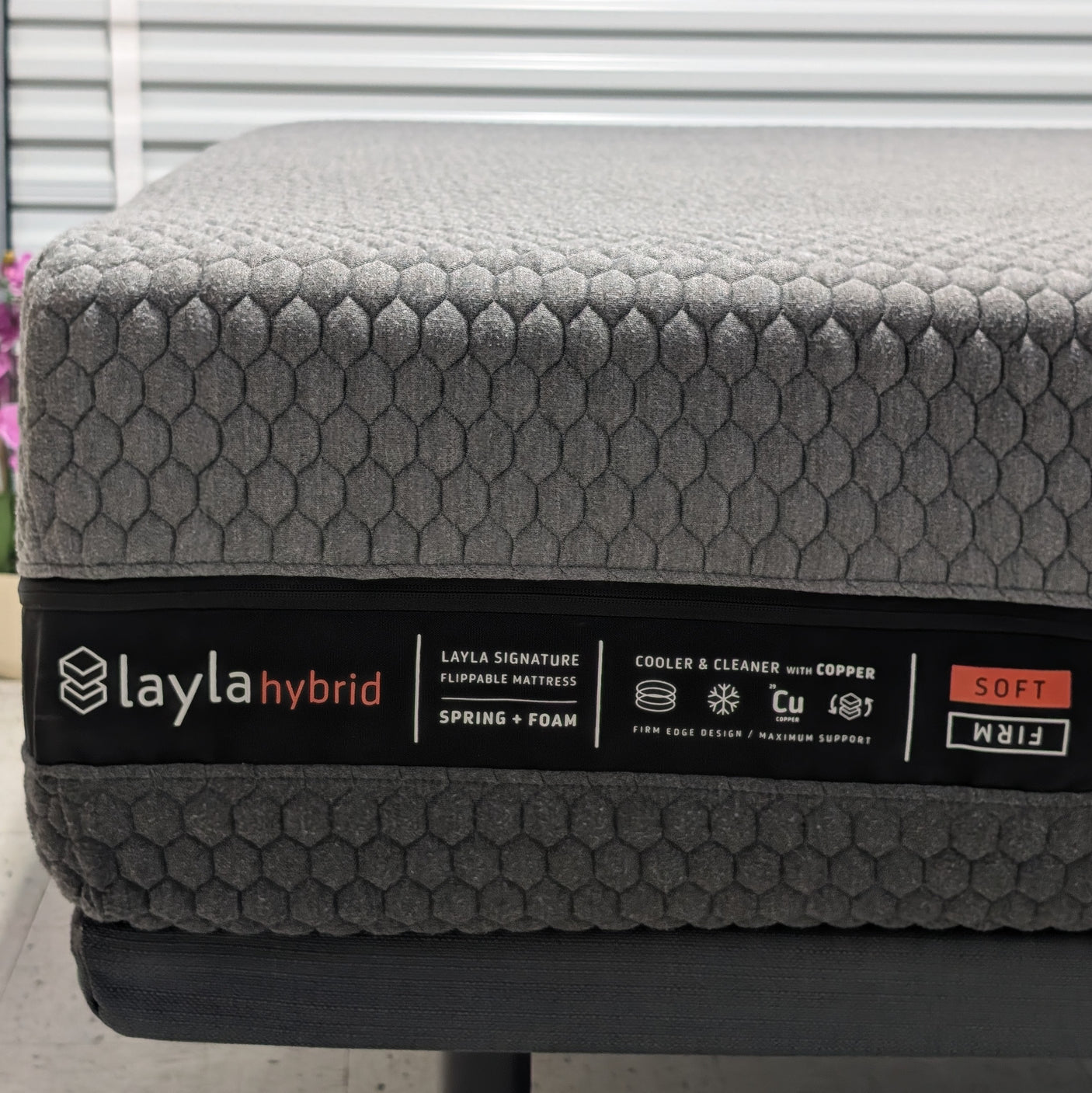 Layla Hybrid Flippable 13" Mattress, Soft & Firm Option - Chicago Outlet