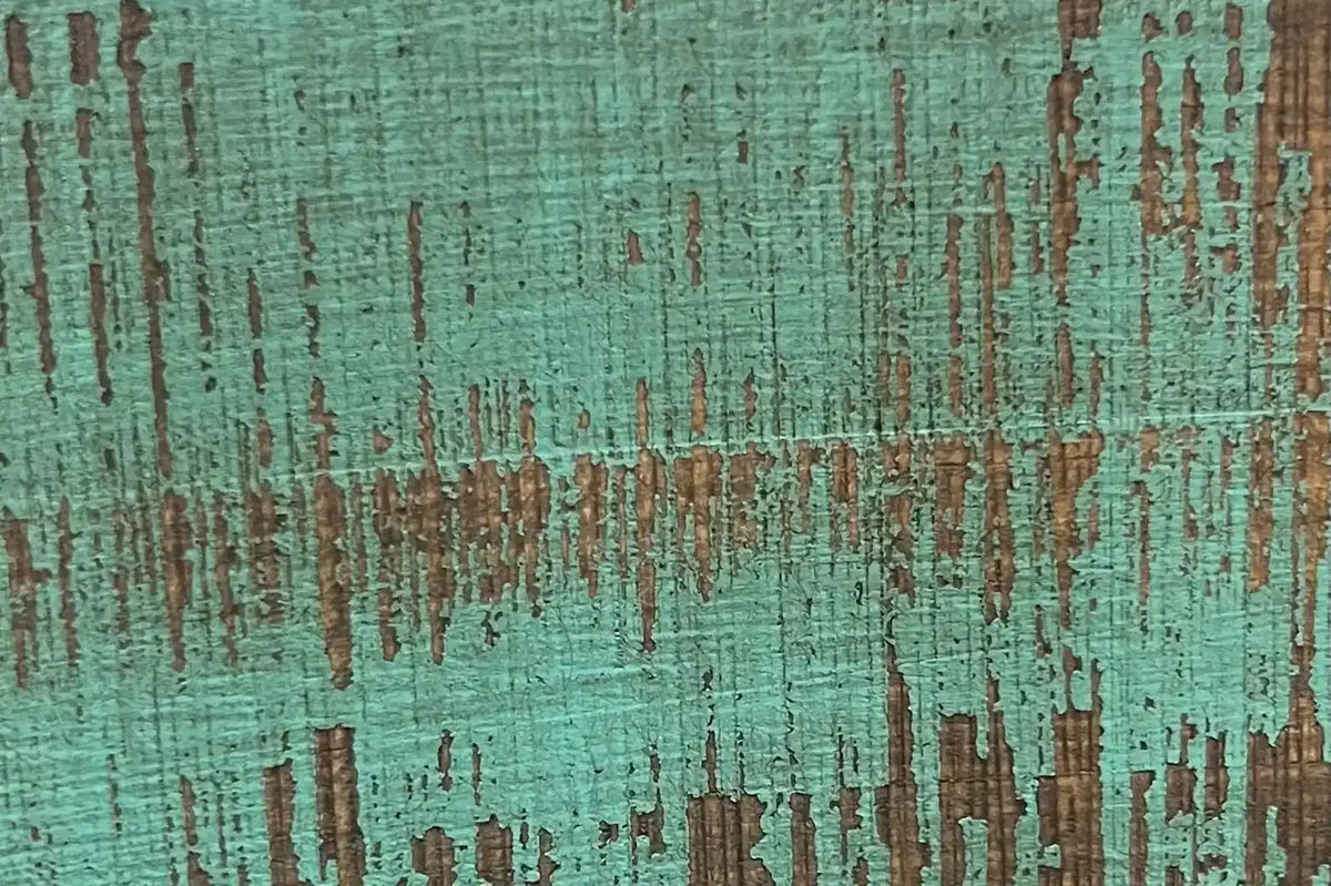 Barn Rustic Bed in Oldie Turquoise (Only Bed)