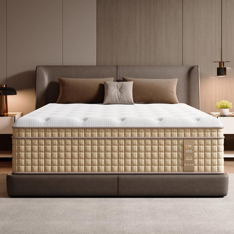 12" Hybrid Mattress, Bedstory Innerspring with Gel Memory Foam, CertiPUR, Medium