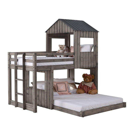 Donco T/F Campsite Loft Rustic Dirty Grey 3344-TFRDG - Bedroom Depot USA