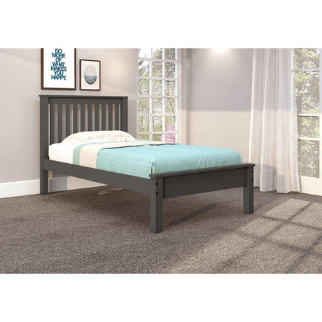 Donco Twin Contempo Bed Dark Grey 500-TDG - Bedroom Depot USA