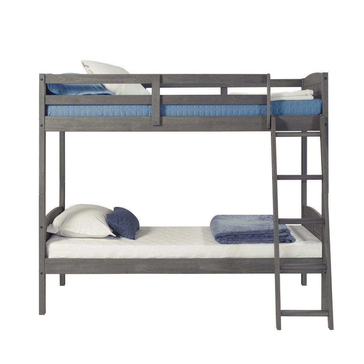 Donco Twin/Twin Louver Bunkbed Antique Grey 2010-TTAG - Bedroom Depot USA