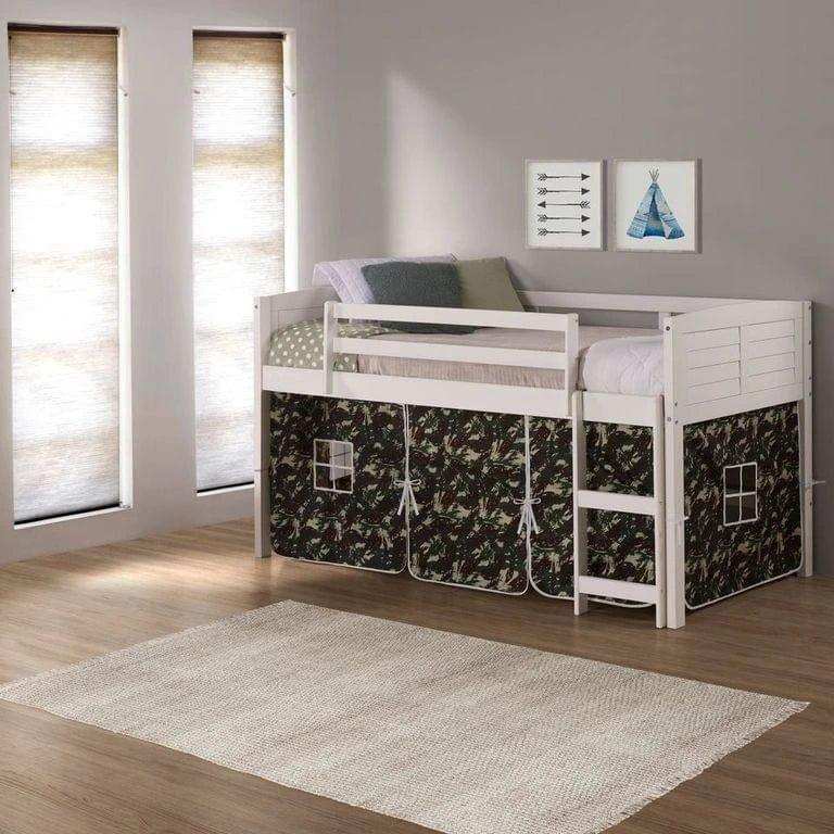 Donco Louver Low Loft Hdbd/Ftbd/Rails - Bedroom Depot USA