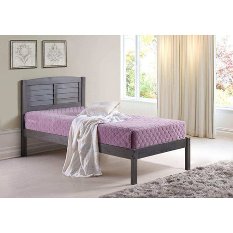 Donco Twin Louver Bed Antique Grey 212-TAG - Bedroom Depot USA