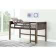 Donco  Low Loft Hdbd/Ftbd/Rails/Slats Brushed Shadow 0318A-TBS - Bedroom Depot USA