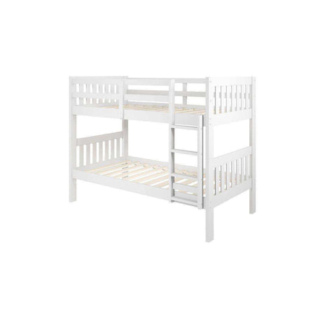 Donco  Twin/Twin Mission Bunk Bed White 1010-3TTW - Bedroom Depot USA