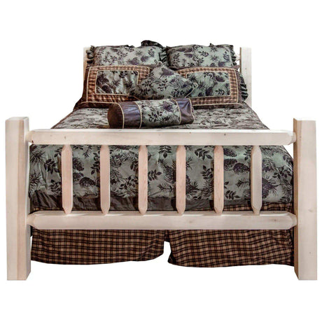 Homestead Collection Twin Bed, Clear Lacquer Finish MWHCTBV - Bedroom Depot USA