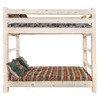 Homestead Collection Twin over Twin Bunk Bed, Clear Lacquer Finish MWHCBBNV - Bedroom Depot USA
