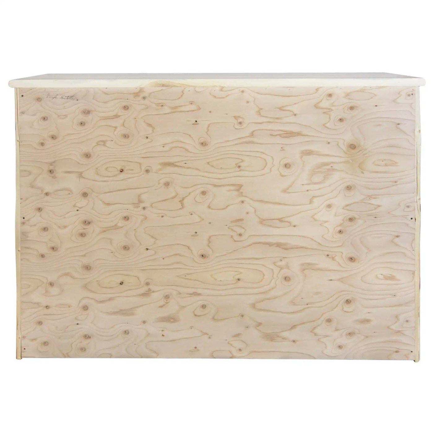 Montana collection 9-drawer dresser back in clear lacquer finish with visible wood grain