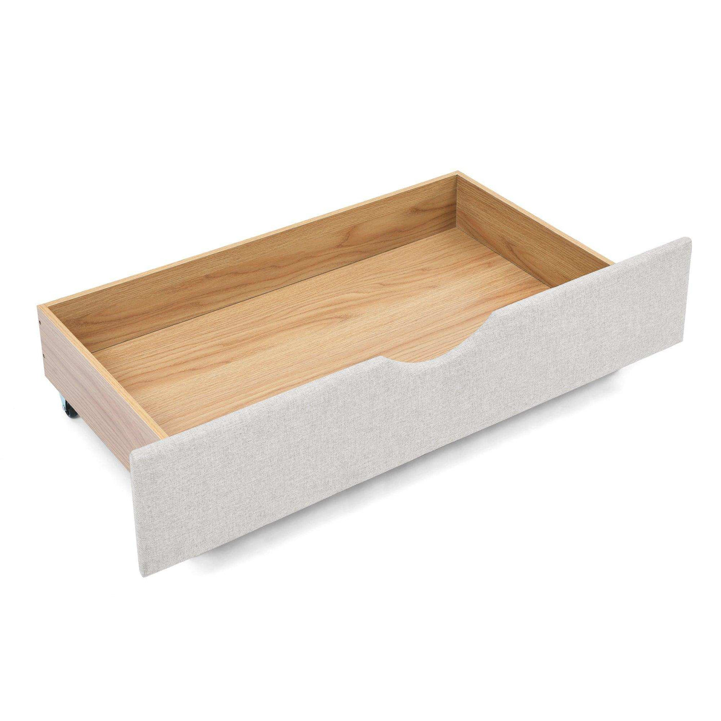 Queen Daybed | Tufted Copper Nailhead & Underbed Drawers | Beige