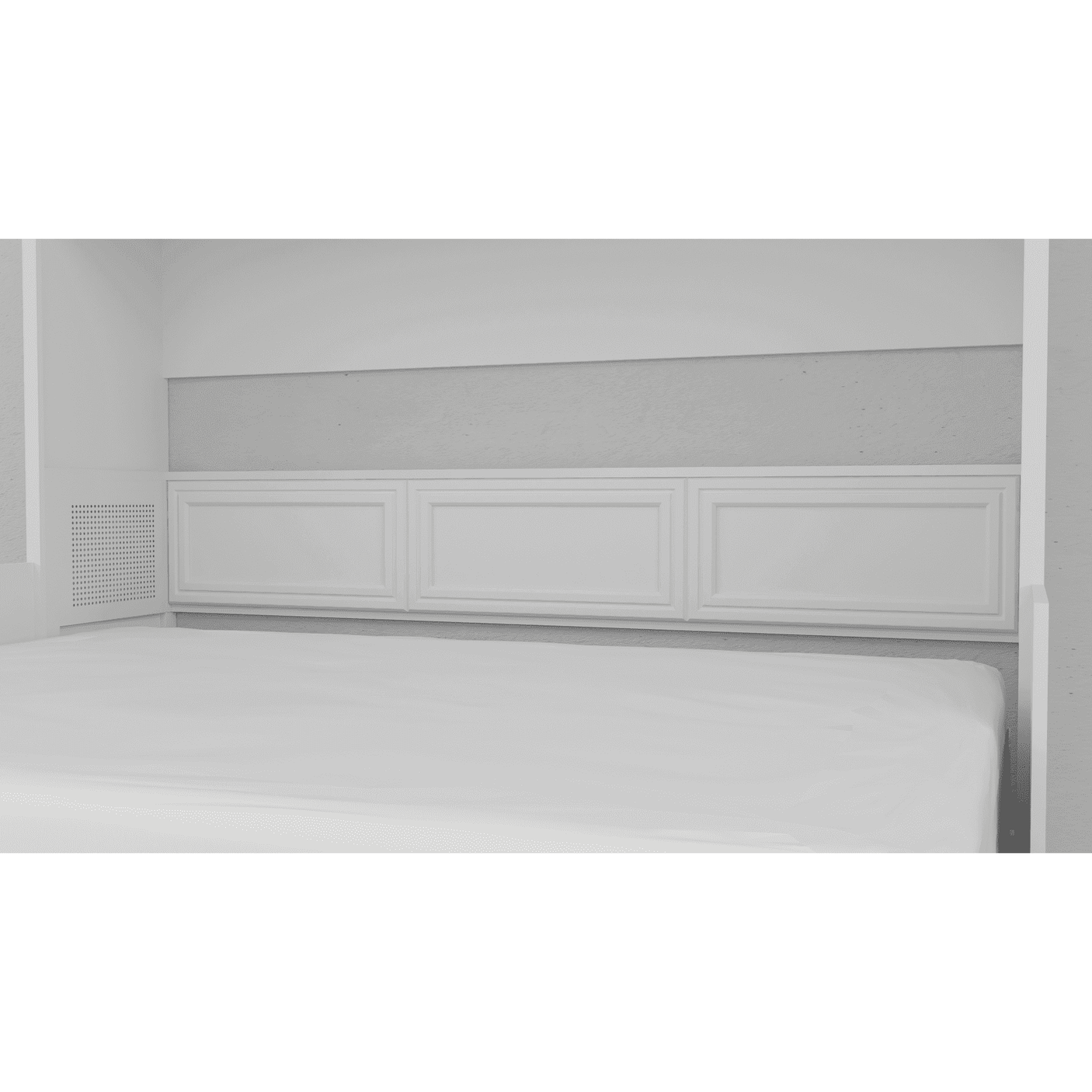 Leto Muro Queen Size Murphy Bed with Desk and Headboard - Headboard - Bedroom Depot USA