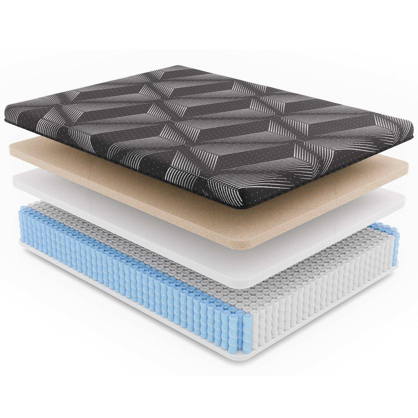 11" Hybrid Mattress, Diamond Matrix Copper Foam & Springs, Medium