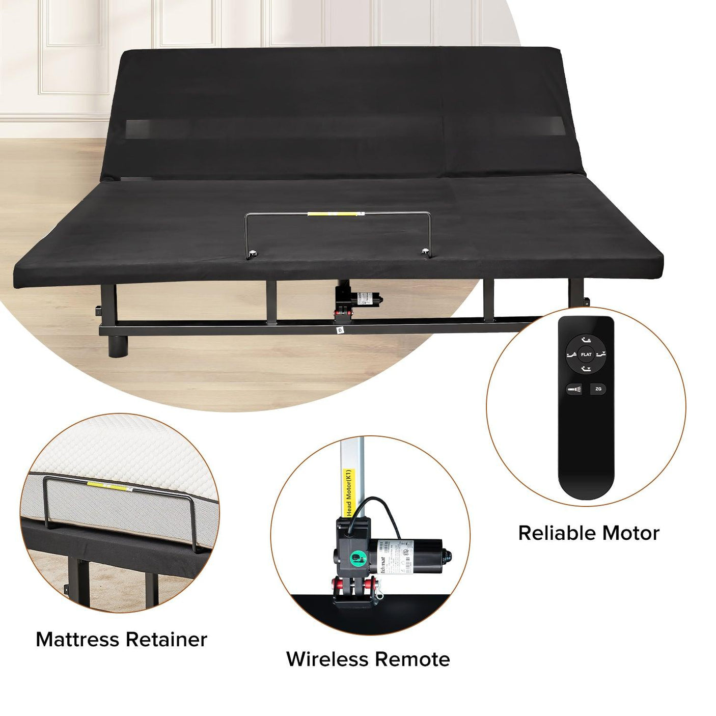 Adjustable Base | Head & Foot with Wireless Remote | King