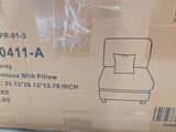 Dark Gray Corduroy Modular Sofa — 4-piece modular sofa, alternate view