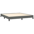 Bed Frame Without Mattress Dark Gray 76"x79.9" King Fabric