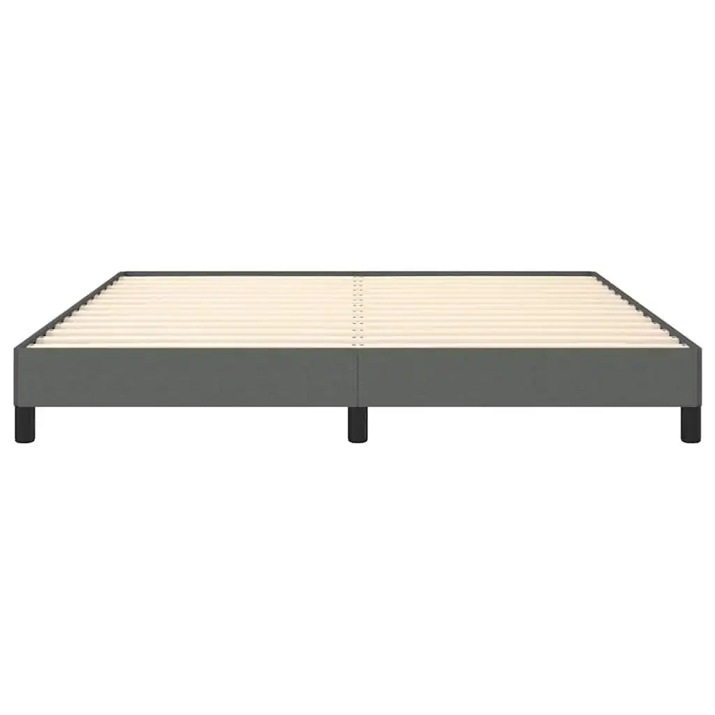 Bed Frame Without Mattress Dark Gray 76"x79.9" King Fabric