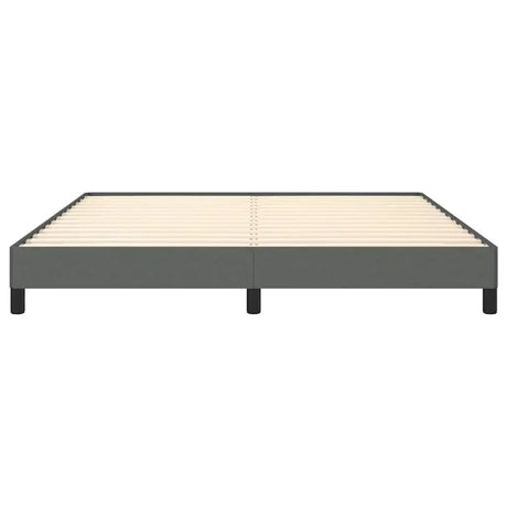 Bed Frame Without Mattress Dark Gray 76"x79.9" King Fabric
