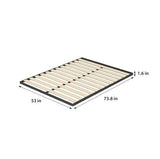 Zinus Deepak Easy Assembly Wood Slat 1.6 Inch Bunkie Board, Bed Slat