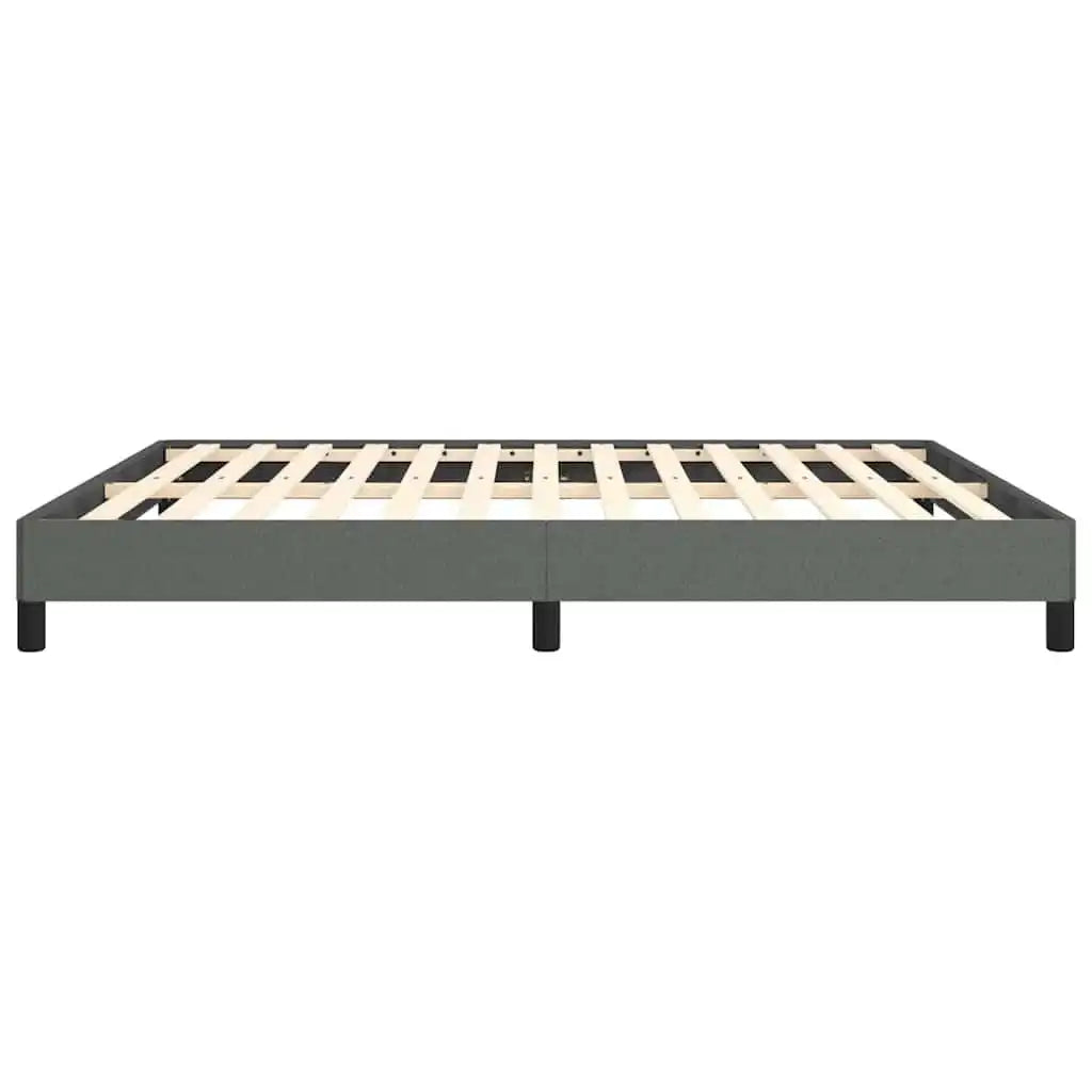 Bed Frame Without Mattress Dark Gray 76"x79.9" King Fabric