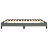 Bed Frame Without Mattress Dark Gray 76"x79.9" King Fabric