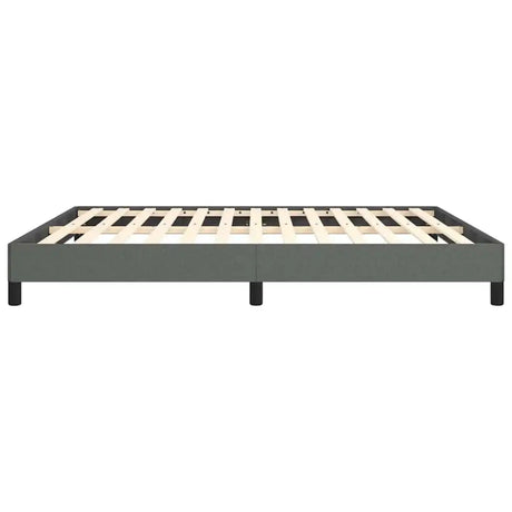 Bed Frame Without Mattress Dark Gray 76"x79.9" King Fabric