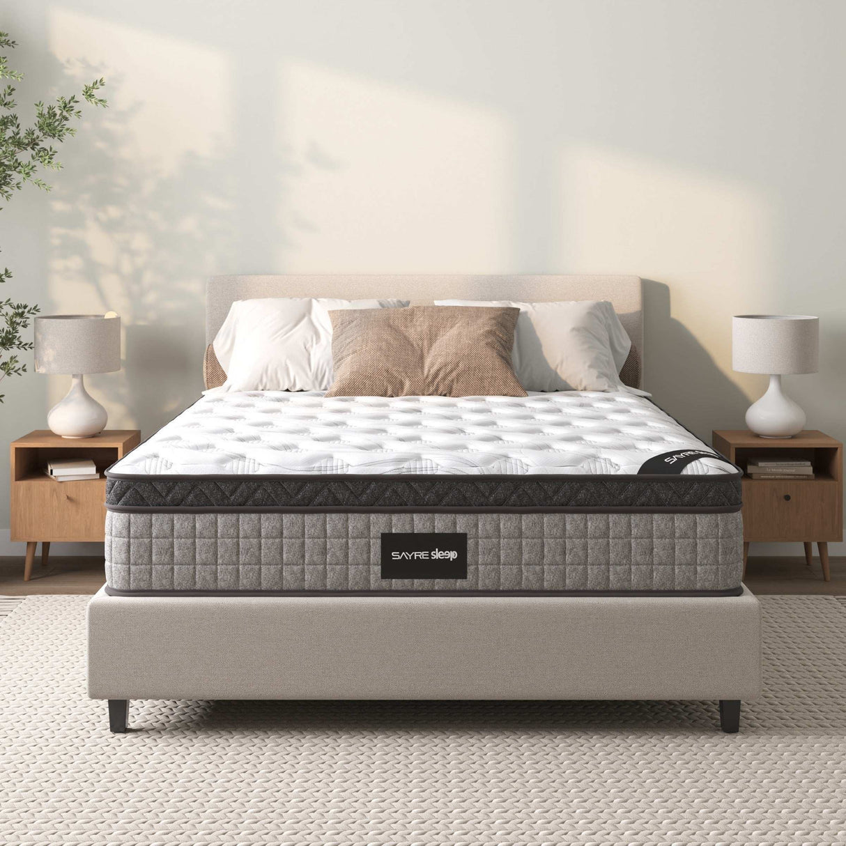 12" Hybrid Mattress, Sayre Innerspring & CoolGel Memory Foam, Medium