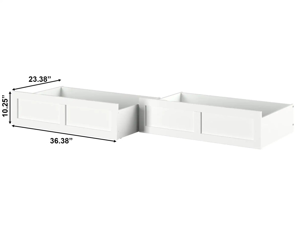AFI, Bed Drawer Set of 2 Twin/Full, White