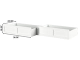 AFI, Bed Drawer Set of 2 Twin/Full, White