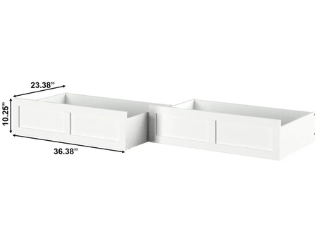 AFI, Bed Drawer Set of 2 Twin/Full, White