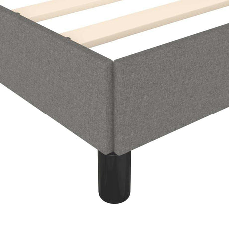 Bed Frame Without Mattress Dark Gray 76"x79.9" King Fabric