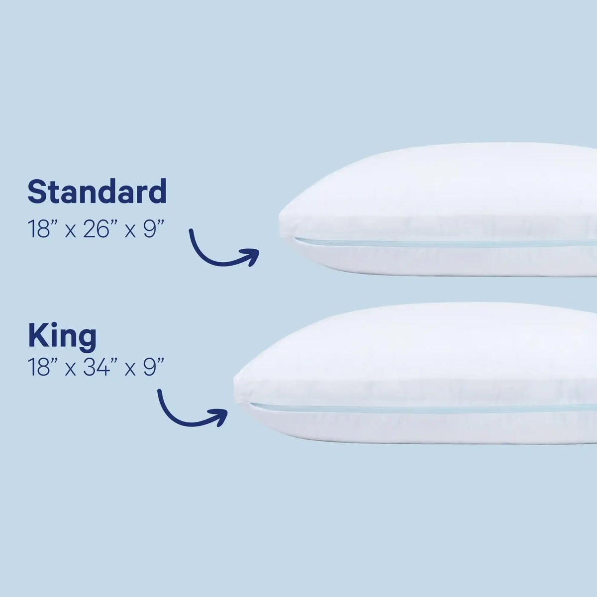 Casper Sleep Original Cooling Pillow – Standard Down-Alternative Bed Pillow