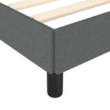 Bed Frame Without Mattress Dark Gray 76"x79.9" King Fabric