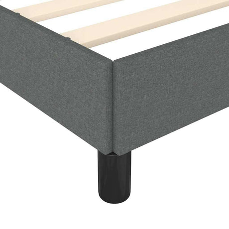 Bed Frame Without Mattress Dark Gray 76"x79.9" King Fabric