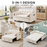 3-in-1 Convertible Loveseat Sofa Bed - NEW