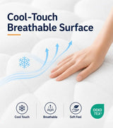 Full XL Mattress, 14 Inch Hybrid Full Mattress in a Box with Cooling Gel Memory Foam & Pocket Springs