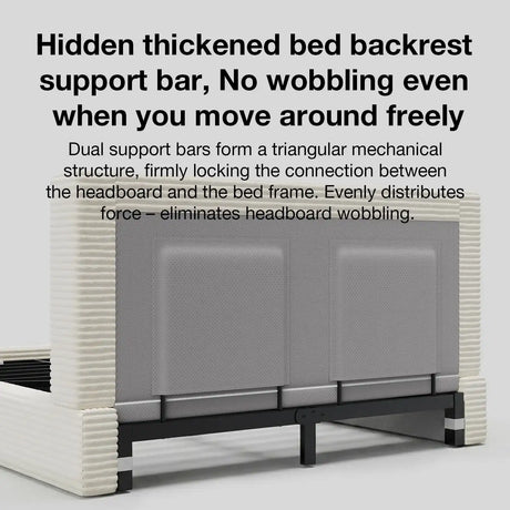 Novilla Queen Size Bed Frame, Plush CloudSoft Bed
