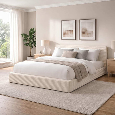 Novilla Queen Size Bed Frame, Plush CloudSoft Bed